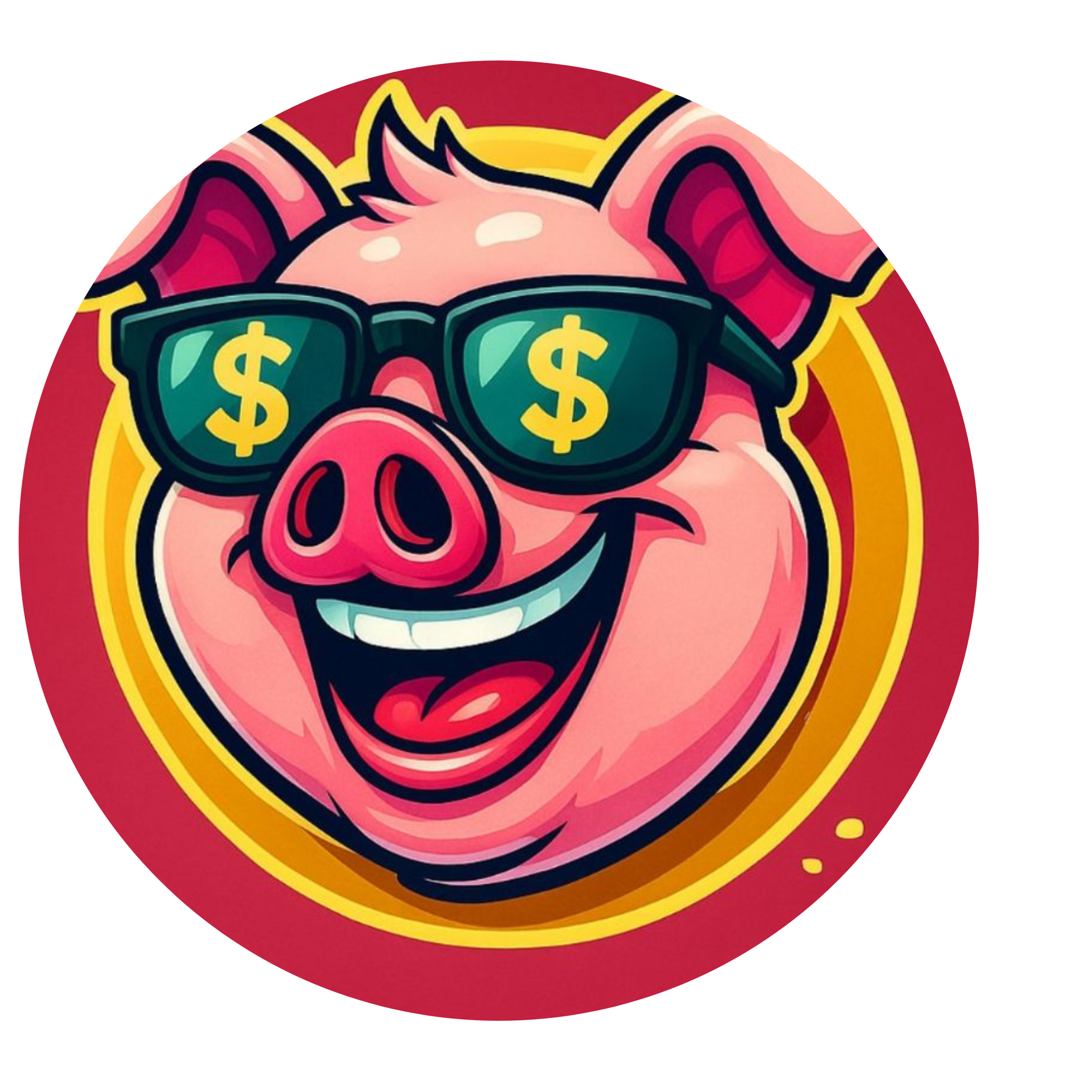 PIGGY BONKI Logo - Cryptocurrency Token Logo